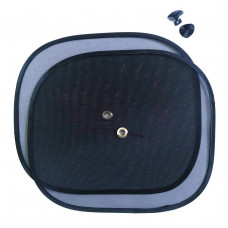 Шторка каркасна на присосці збоку 440х380mm TH 201S квадр.чорн.2пр