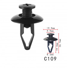 Кліпси C0109 розпірні Infinity Nissan 6384401A00 6385401A00 Ford MNA0156 NA01561 (уп.100шт)
