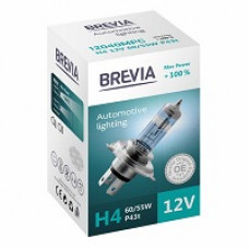 Лампа 12V H4 60/55W +100% Max Power "Brevia" (1шт) (12040MPC) (10шт/уп)