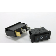 Клавіша №131 Газ+бензин чорна прямоуг довга 3кт. 3полож. On Off On з фіксацією