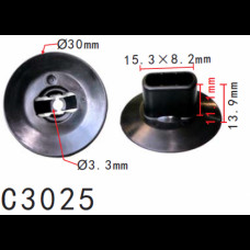 Кліпси C3025 обшивки Renault Dacia 7703081056 ( уп. 100 шт)