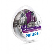 Лампа 12V H4 60/55W + 60% Vision Plus "Philips" (Box-2шт) (12342VPS2)