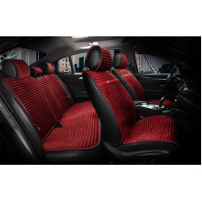 Накидки сидінь алькантара "Elegant" NAPOLI Червоний Повний комплект (700 111)