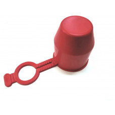 Ковпачок фаркопа червоний з фіксатором (гума)