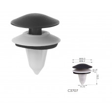 Кліпси C3707 молдинг/крило/фара/решітка радіатора BMW 51717154239, 5171704831 ( уп. 100 шт.)