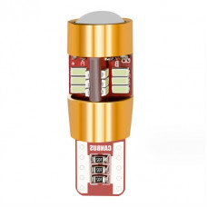 Світлодіод 12V Т10 Canbus Білий SMD 27-3014 +Лінза 500Lm №18