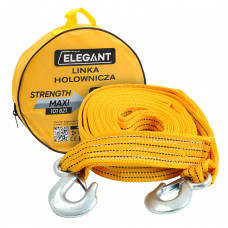 Трос буксирувальний 6,0т 6,0м 50мм/двошаровий/гаки/помаранч./Сумка "ELEGANT" 101821