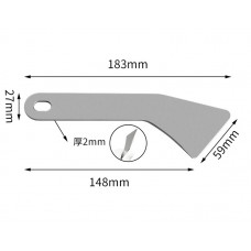 Знімач обшивки панелі 183мм металевий,товщина 2,5мм