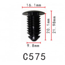 Кліпси C0575 кріплення обшивки CHRYSLER, FORD, DODGE, GM, OPEL (6504043, N807721S) (уп.100шт)