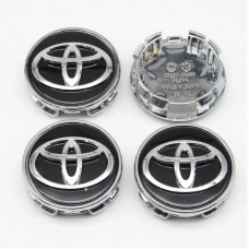Ковпачки на титани "Toyota" (62/56мм) Чорні (TY-195) 42603-02320