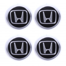 Наклейка на ковпаки Honda (60мм) чорна (4шт)