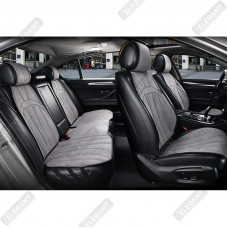 Накидки сидінь з вентиляцією алькантара "Elegant" ANCONA Сірий Повний комплект (700 813)