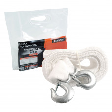 Трос буксирувальний 8,0т 5,0м 75мм/гаки/білий/Пакет-РЕ "ELEGANT" 101825