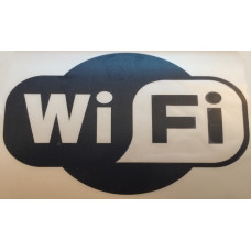 Наліпка плотерна №35 Wi-Fi 20x12см Чорна