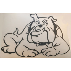 Наліпка плотерна №36 Бульдог 20x14см Чорна