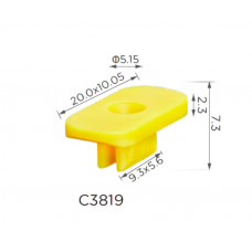 Кліпси C3819 втулка Tesla молдінг,дах (110682700C) ( уп. 100 шт.)