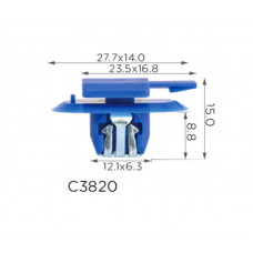 Кліпси C3820 обшивки дверей,подушки безпеки Volkswagen,GM,CITROEN,PEUGEOT (11611623)( уп. 100 шт)
