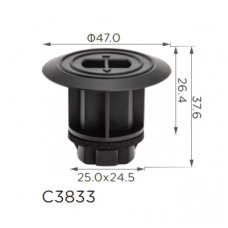 Кліпси C3833 молдингу Toyota (9046722015) ( уп. 100 шт.)