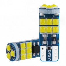 Світлодіод 12V Т10 Canbus Білий SMD 15 (3030) 360° 1,5W 380Lm №16