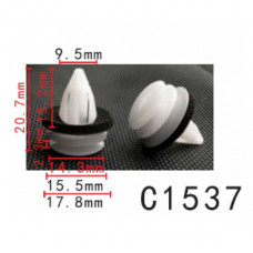 Кліпси C1537 обшивка дверей BMW, MINI, LAND ROVER (51418224768) ( уп. 100 шт)