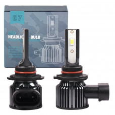 Лампа LED HB3 радіатор+кулер 60W/9600Lm/6000K 3570 Chip 9005 9-32V "C7" 12 міс. гарантії