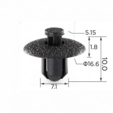 Фіксатор C0097 натискний/розпірний (OEM 9046707117, 90467-07117, 11550) ( уп. 100 шт.)