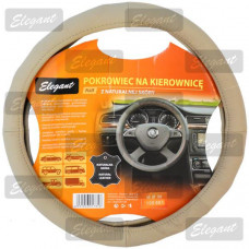 Чохол на кермо шкіра "М" (37-38см) бежевий Elegant 105691 (25шт/ящ)