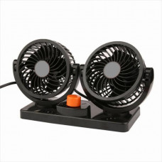 Вентилятор подвійний 24V на підставці скотч "4 дюйми" "Elegant" Два режими/ 101 546 (24шт/ящ)