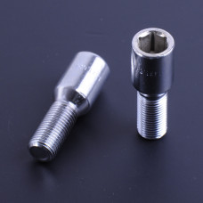 Болт колісний 14х1,5х28 хром конус внутрішній. шестигрн. (10 шт) (пакет) F 454