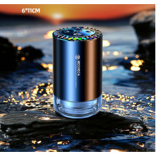 Арома дифузор для авто автоматичний RGB + запаска блакитне небо 50мл Одеколон (018)