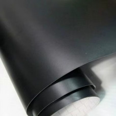Плівка вінілова ПВХ Чорна-матова Normal Mat Black(бухта 1.52*28м) 160мікрон NM-01