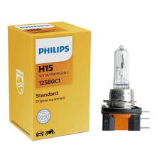 Лампа 12V_H15 55W "Philips" (12580C1) PGJ23t-1 (1шт/уп.)