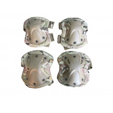 Наколінники та налокотники штурмові тактичні набір VOGEL (колір Хакі)