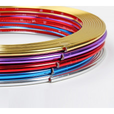 Молдинг на решітку,диски 9мм*8м Хром A082-01