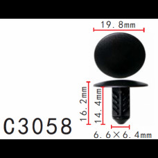 Фіксатор C3058 RENAULT, NISSAN, DACIA (7703077117, 0155300QAC, 01553-00QAC, 10550) ( уп. 100 шт.)