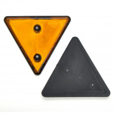 Катафот трикутний жовтий 170х140х7 (з рамкою) "YUCE" YP-11