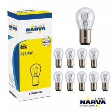 Лампа 12V (цок.зміщ BАZ15s) P21/4W "Narva" (17881) (уп.10шт)