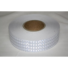 Стрічка світло-відбивна - біла - 5х50м - (соти) - (E1-104 R-00821) Туреччина (1бхт/50м)