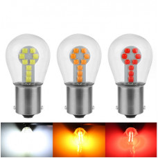 Світлодіод 12V Т25/5 Червоний 18SMD-3030 у стек-ій колбі №42