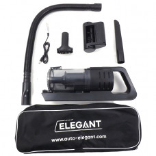 Автопилосос акумуляторний 100W "Elegant 100238 ТURBO щітка/LED Ліхтар/АКБ-3х2000mAh/16500Па