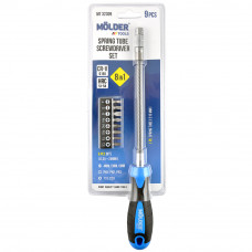 Викрутка + насадки 8в1 + гнучкий подовжувач "Molder" (МТ32309) (9шт/уп)
