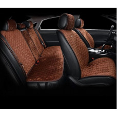 Накидки сидінь алькантара "Elegant" MILANO Кавові Повний комплект (700 305) (6шт./ящ.)