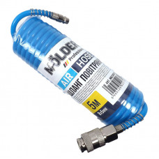 Шланг спіральний для пневмоінструменту 5м (Поліуритан) 5х8мм "Molder" MA31805