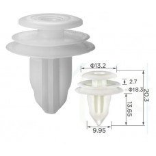 Кліпси C0391 CitroenLexusToyota9046709206 9046710161 90467W0005 SubaruSuzuki MazdaKiaHyundai (уп100