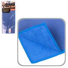 Серветка універсальна мікрофібра 30х40 CU-109 "CleanUP" Мікрофібра+ Сітка Синя