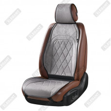 Накидки сидінь з вентиляцією алькантара "Elegant" PARMA Сірий Передній (700 703) (10шт./ящ.)