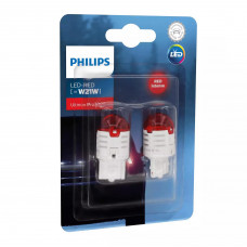 Світлодіод 12V (бесцок.) W21 "Philips" (11065U30RB2) LED Red Ultinon Pro3000 (2шт.блист.)