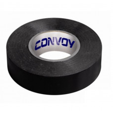 Ізолента PVC 20m чорна "Convoy" (шир.19мм/товщина 0,13мм) Високотемп. Оригінал (10шт/уп)