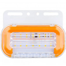 Габаритний-ліхтар помаранчевий-110х40мм 12/24V з функцією повороту, підсвічування номера (1шт)