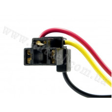 Роз'єм з проводом для ламп H4 пластиковий (кутовий) 54726